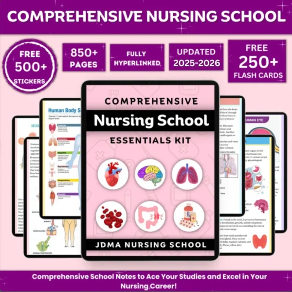 Comprehensive Nursing Notes | Study Guide Notes | Nursing School Note  2025-2026